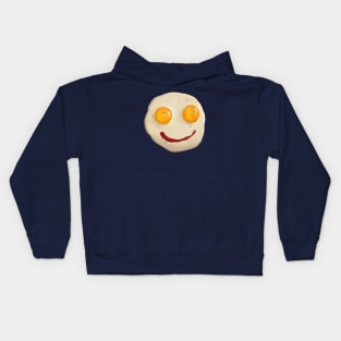 Smiling Egg Omelette Kids Hoodie